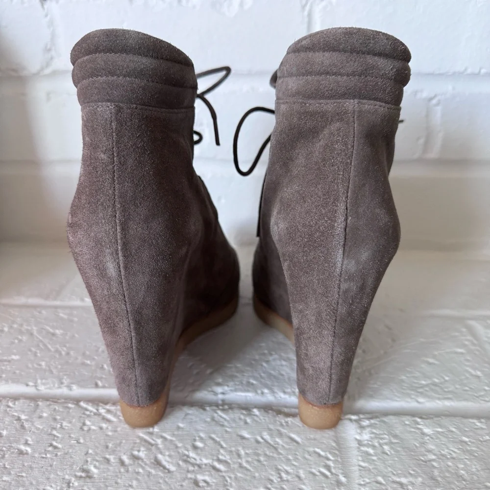 Stuart Weitzman Gray Wedge Ankle Boots - Picture 6 of 11